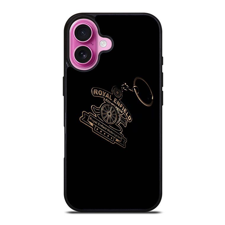 ROYAL ENFIELD KEY CHAN BLACK LOGO iPhone 16 Plus Case