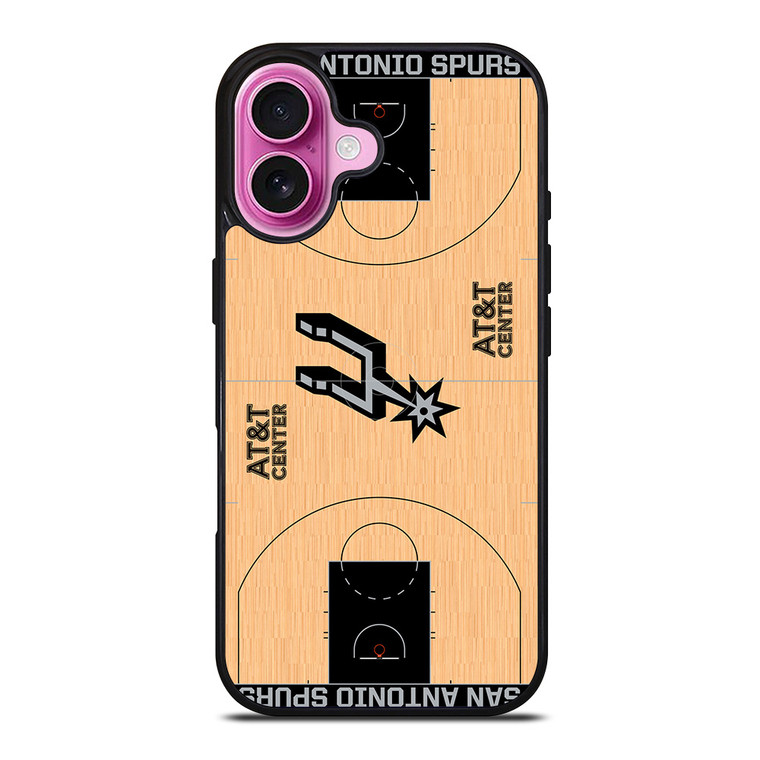 SAN ANTONIO SPURS BASKET FIELD iPhone 16 Plus Case