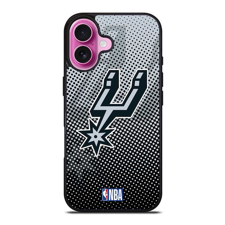 SAN ANTONIO SPURS DOT PATTERN iPhone 16 Plus Case