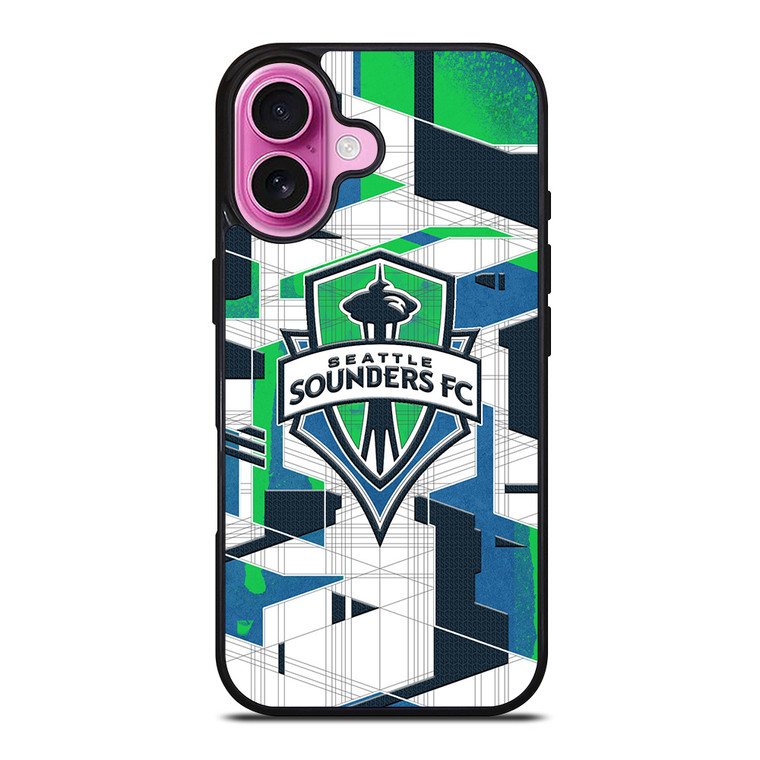 SEATTLE SOUNDERS FC SYMBOL iPhone 16 Plus Case SEATTLE SOUNDERS FC SYMBOL iPhone 16 Plus Case