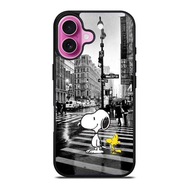 SNOOPY STREET RAIN iPhone 16 Plus Case SNOOPY STREET RAIN iPhone 16 Plus Case