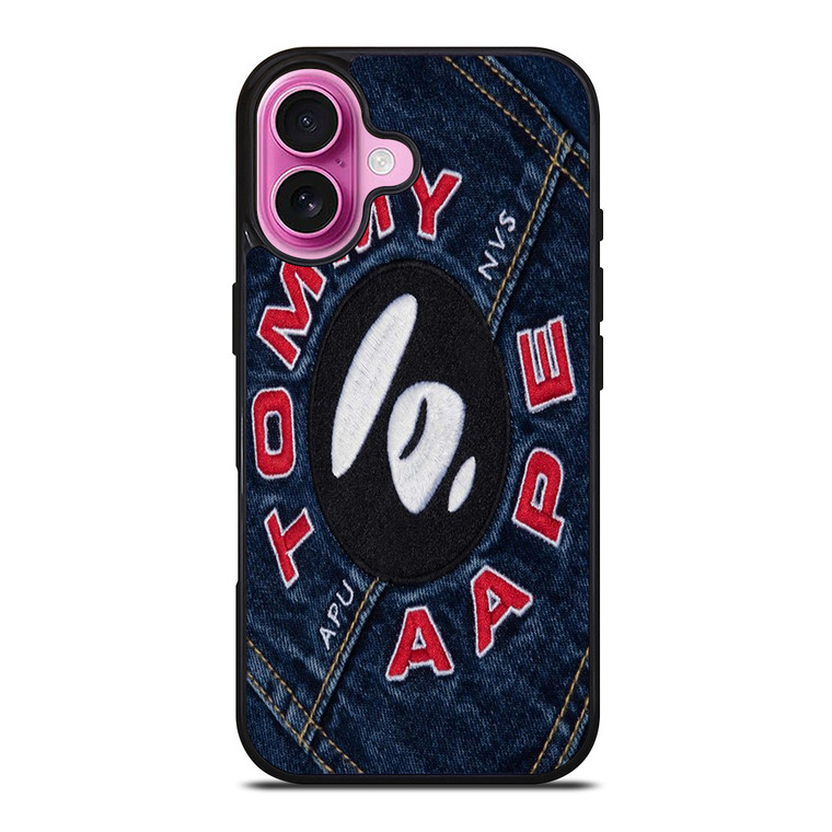 TOMMY HILFIGER A BATHING APE JEANS iPhone 16 Plus Case
