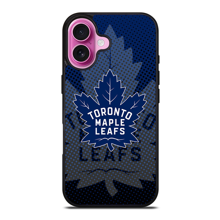 TORONTO MAPLE LEAFS HALFTONE NHL iPhone 16 Plus Case