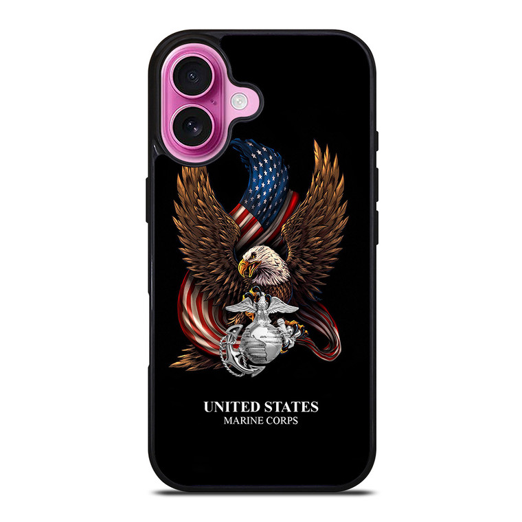 UNITED STATES MARINE CORPS USMC LOGO iPhone 16 Plus Case