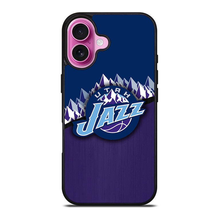 UTAH JAZZ BASKETBALL LOGO iPhone 16 Plus Case