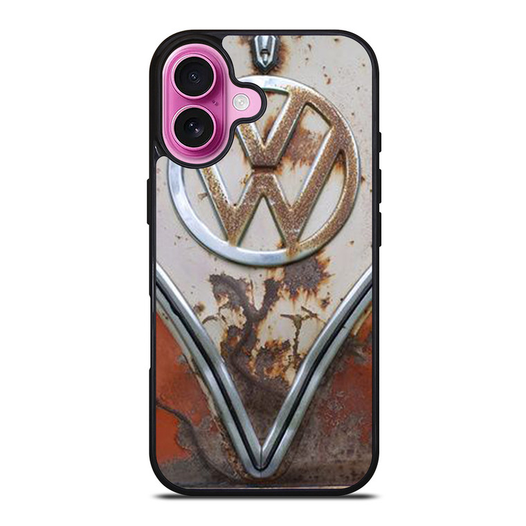 VW VOLKSWAGEN EMBLEM RUSTY iPhone 16 Plus Case