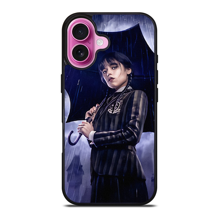 WEDNESDAY ADDAMS JENNA ORTEGA MOVIES iPhone 16 Plus Case