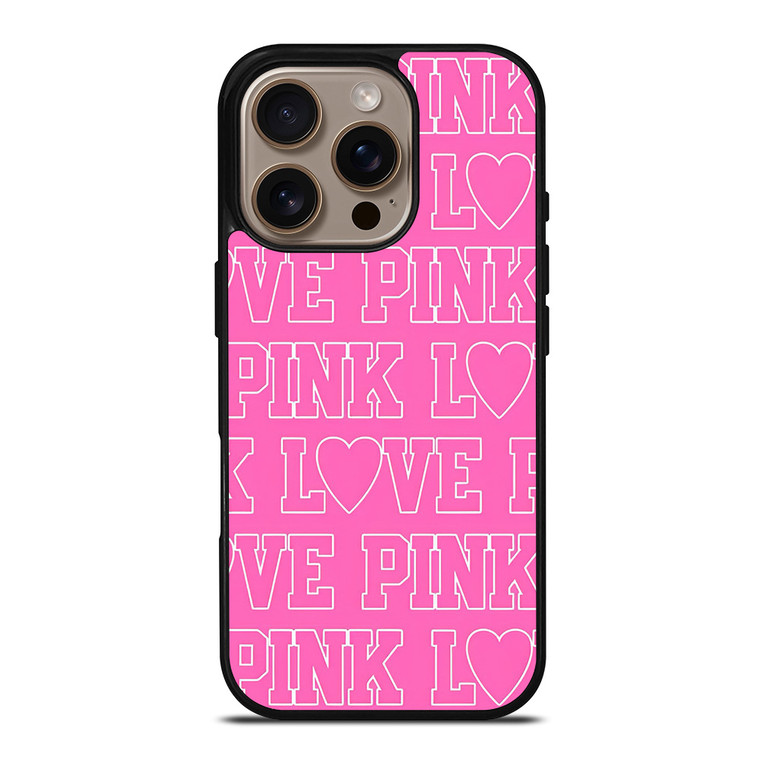 LOVE PINK VICTORIA SECRET iPhone 16 Pro Case LOVE PINK VICTORIA SECRET iPhone 16 Pro Case