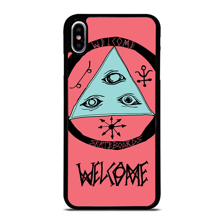 WELCOME SKATEBOARDS LOGO PINK iPhone XS Max Case