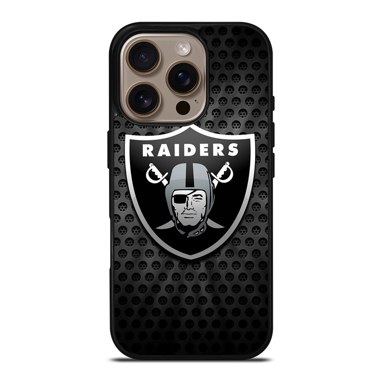 OAKLAND RAIDERS METAL LOGO iPhone 16 Pro Case