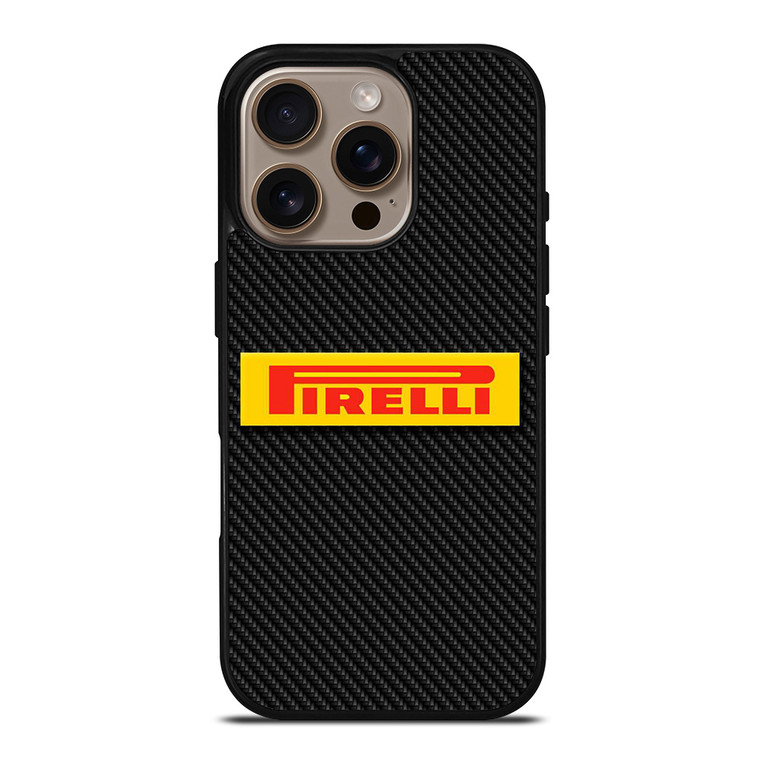 PIRELLI TIRE LOGO CARBOON iPhone 16 Pro Case
