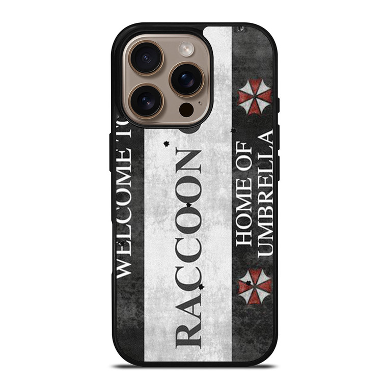 RACCOON CITY RESIDENT EVIL SIGN iPhone 16 Pro Case