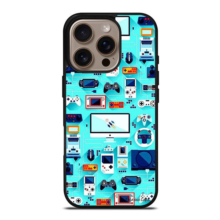 RETRO GAME FAMOUS CONSOL iPhone 16 Pro Case