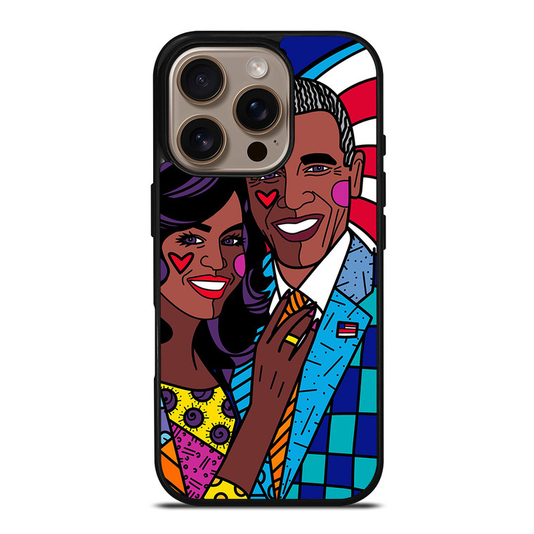 ROMERO BRITTO BARACK OBAMA iPhone 16 Pro Case