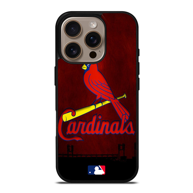 SAINT LOUIS CARDINALS MLB RED LOGO iPhone 16 Pro Case