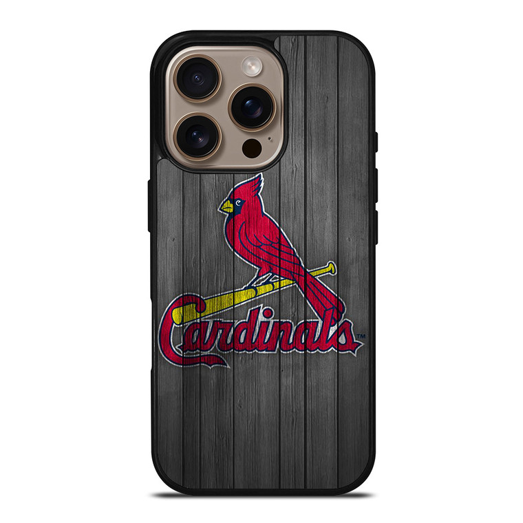 SAINT LOUIS CARDINALS WOODEN ICON iPhone 16 Pro Case