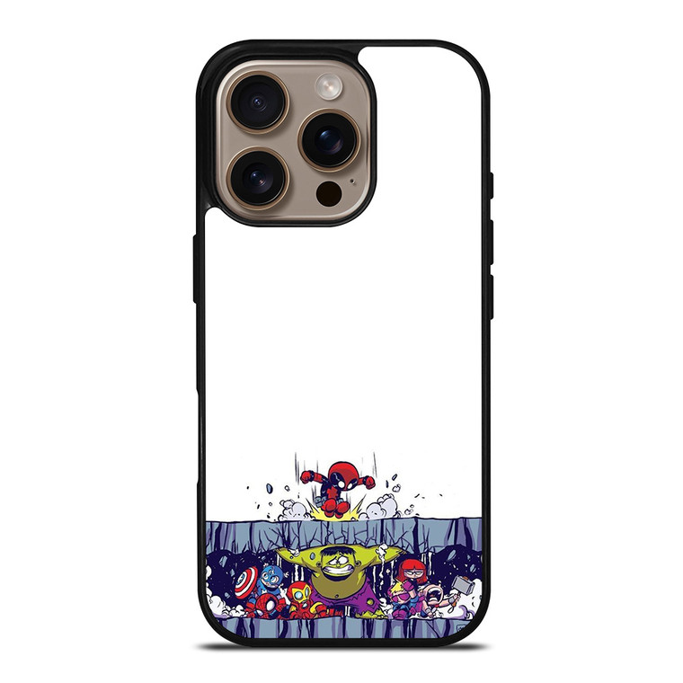 SPIDERMAN VS ALL MARVEL HEROES KAWAII iPhone 16 Pro Case