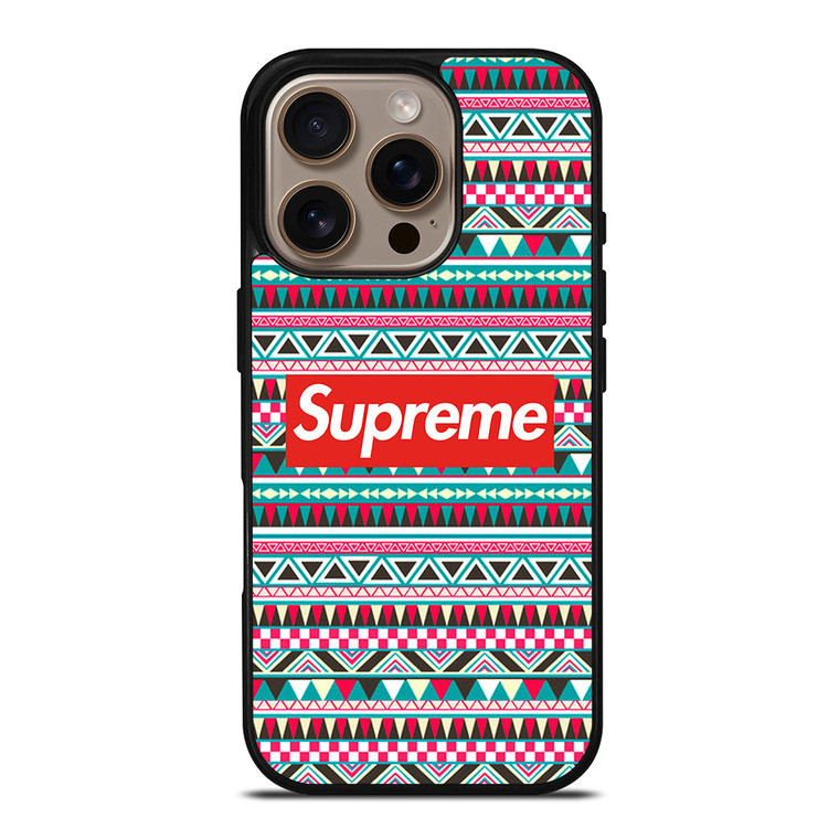 SUPREME AZTEC PATTERN iPhone 16 Pro Case