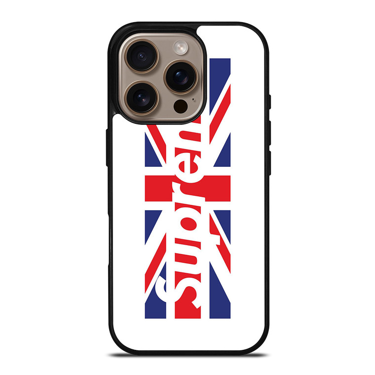 SUPREME UNITED KINGDOM FLAG iPhone 16 Pro Case