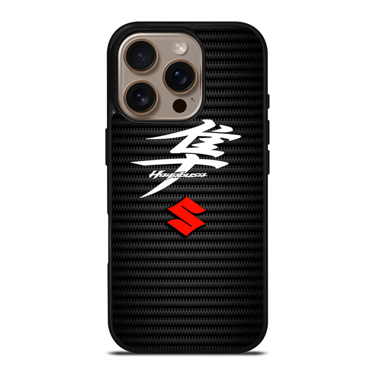 SUZUKI HAYABUSA CARBON LOGO iPhone 16 Pro Case