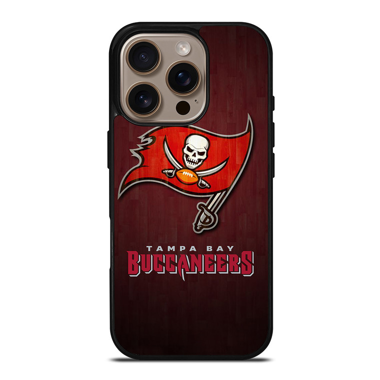 TAMPA BAY BUCCANEERS WOODEN LOGO iPhone 16 Pro Case