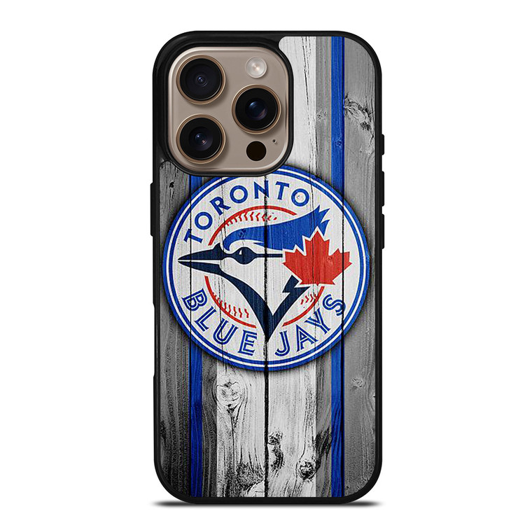 TORONTO BLUE JAYS WOODEN LOGO iPhone 16 Pro Case TORONTO BLUE JAYS WOODEN LOGO iPhone 16 Pro Case