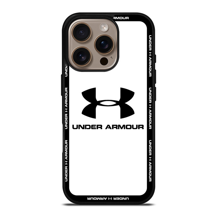 UNDER ARMOUR ROUND WHITE iPhone 16 Pro Case