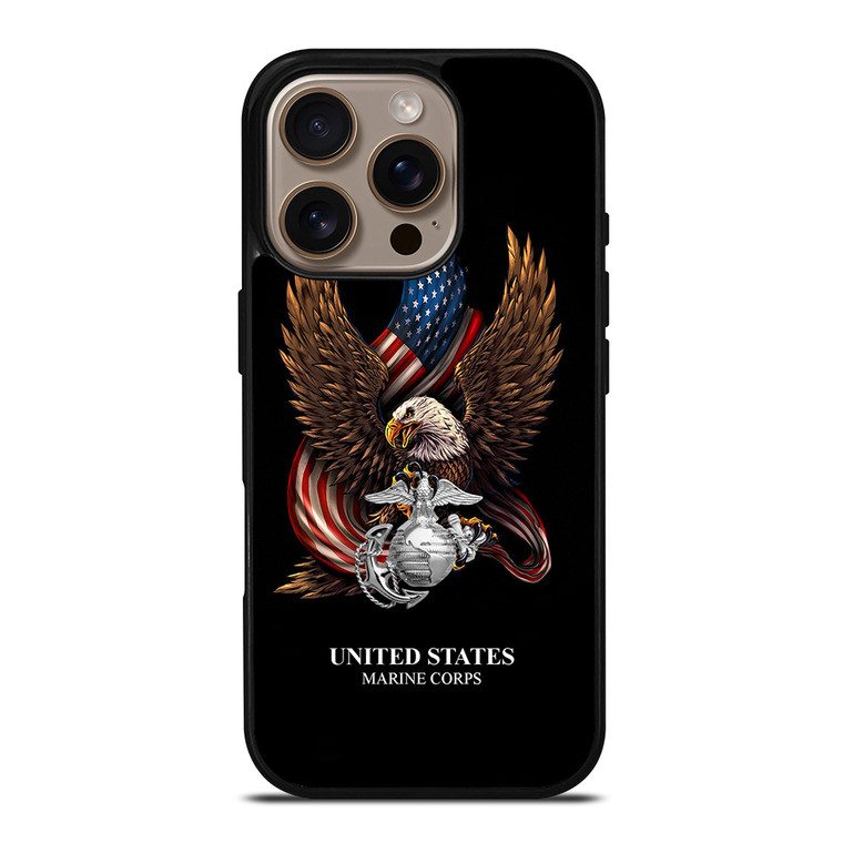 UNITED STATES MARINE CORPS USMC LOGO iPhone 16 Pro Case