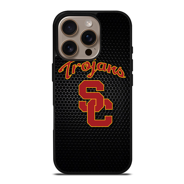 USC TROJANS RUSTY METAL LOGO iPhone 16 Pro Case