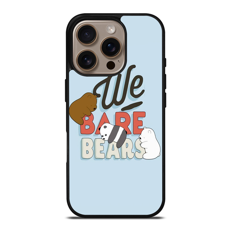 WE BARE BEARS CARTOON LOGO iPhone 16 Pro Case