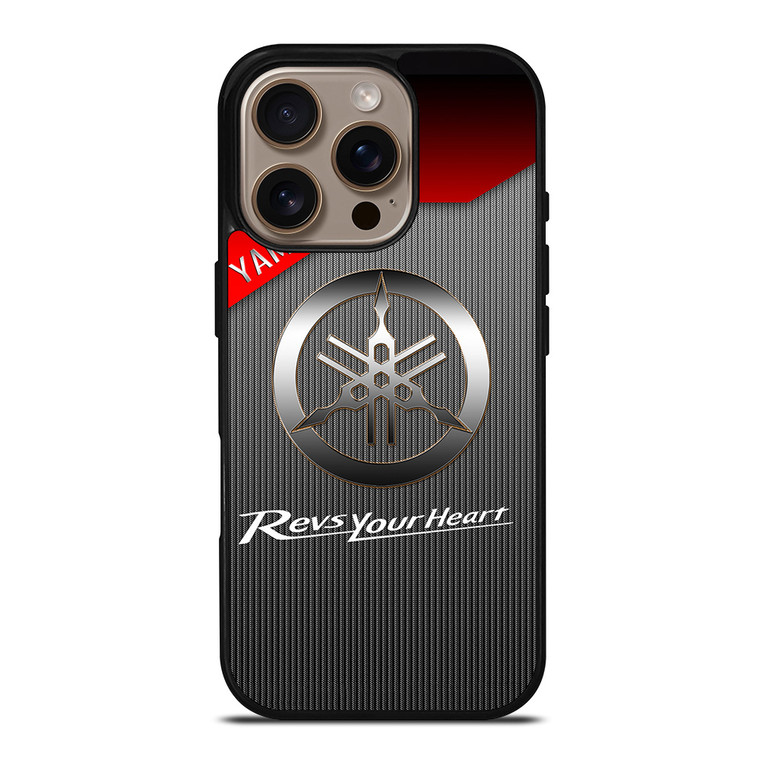 YAMAHA REVS YOUR HEART METAL LOGO iPhone 16 Pro Case