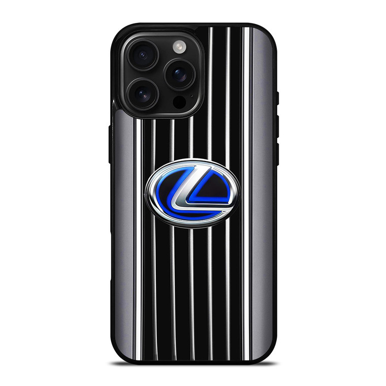 LEXUS METAL STRIPE LOGO iPhone 16 Pro Max Case
