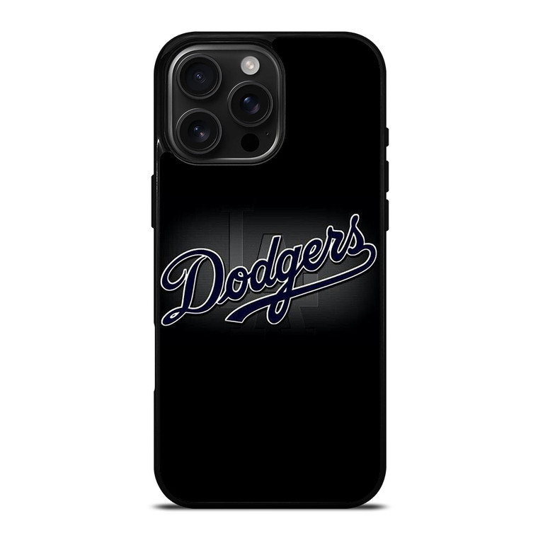 LOS ANGELES DODGERS BLACK LOGO iPhone 16 Pro Max Case