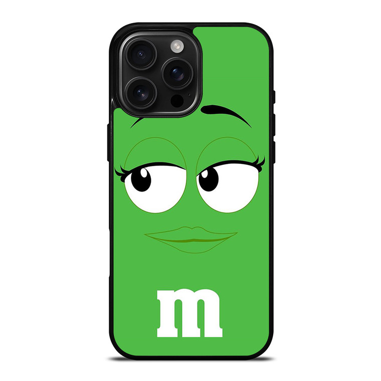 M&M GREEN iPhone 16 Pro Max Case