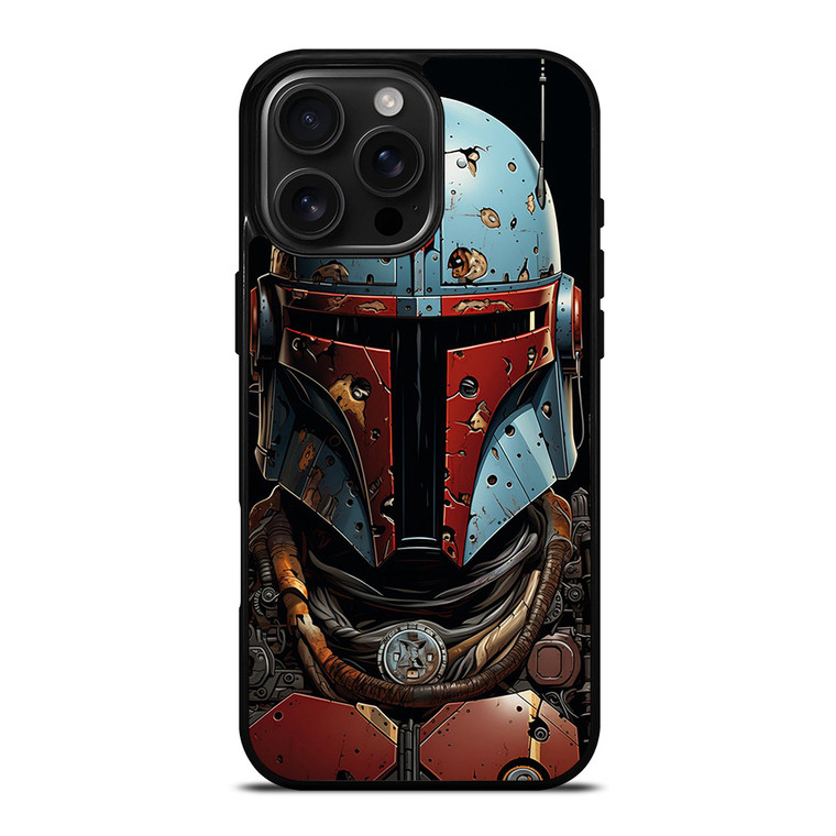 MANDALORIAN HELMET RUSTY iPhone 16 Pro Max Case
