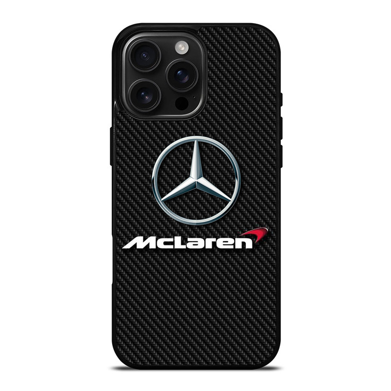 MERCEDES MCLAREN CARBON LOGO iPhone 16 Pro Max Case