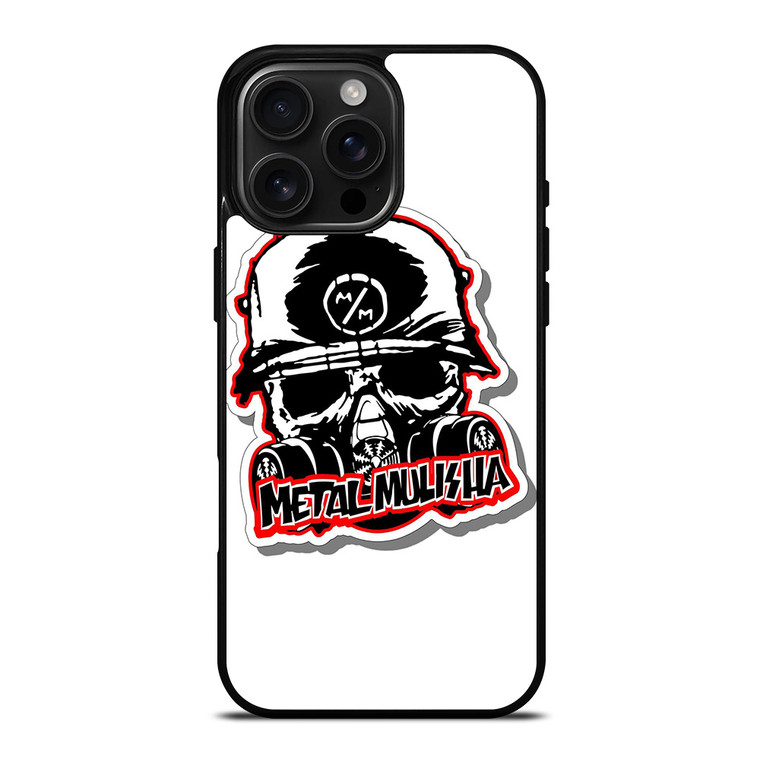 METAL MULISHA WHITE LOGO iPhone 16 Pro Max Case