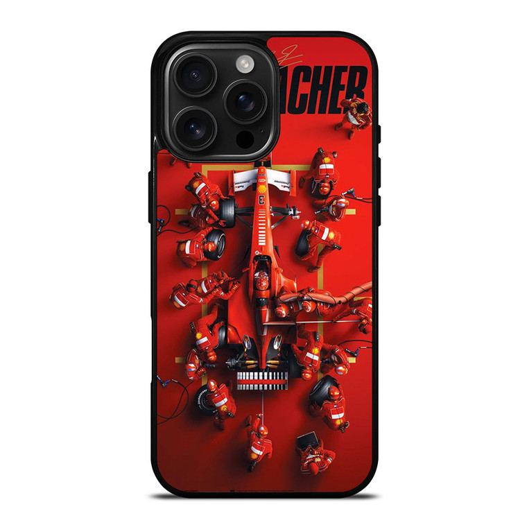 MICHAEL SCHUMACHER PIT STOP iPhone 16 Pro Max Case