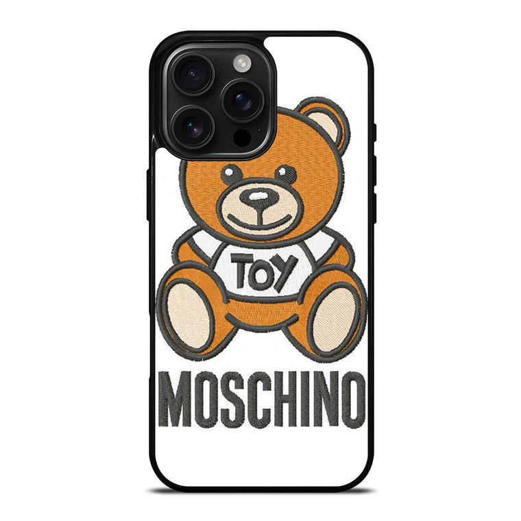 MOSCHINO TOY EMBROIDERED iPhone 16 Pro Max Case