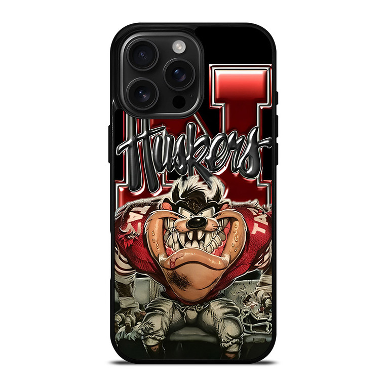 NEBRASKA CORNUSKERS TAZ iPhone 16 Pro Max Case