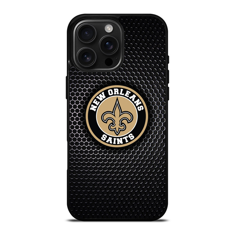 NEW ORLEANS SAINTS METAL BADGE iPhone 16 Pro Max Case