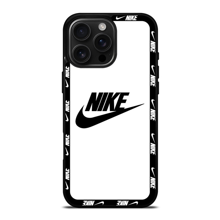 NIKE SWOOSH ROUND WHITE iPhone 16 Pro Max Case