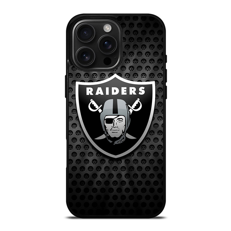 OAKLAND RAIDERS METAL LOGO iPhone 16 Pro Max Case