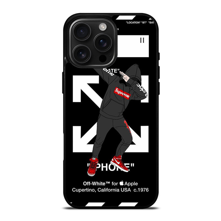 OFF WHITE DAB SUPREME iPhone 16 Pro Max Case OFF WHITE DAB SUPREME iPhone 16 Pro Max Case