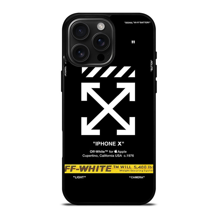 OFF WHITE NEW iPhone 16 Pro Max Case