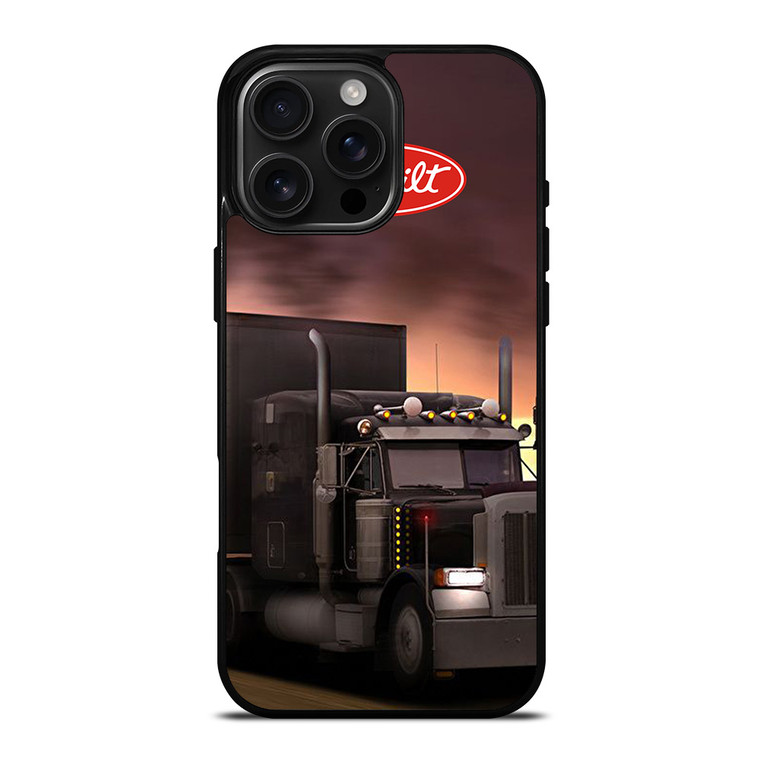 PETERBILT BLACK TRUCK iPhone 16 Pro Max Case PETERBILT BLACK TRUCK iPhone 16 Pro Max Case