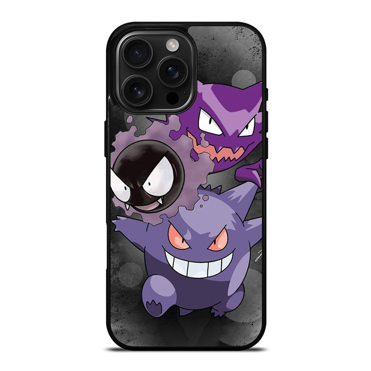 POKEMON GASTLY CARTOON iPhone 16 Pro Max Case POKEMON GASTLY CARTOON iPhone 16 Pro Max Case