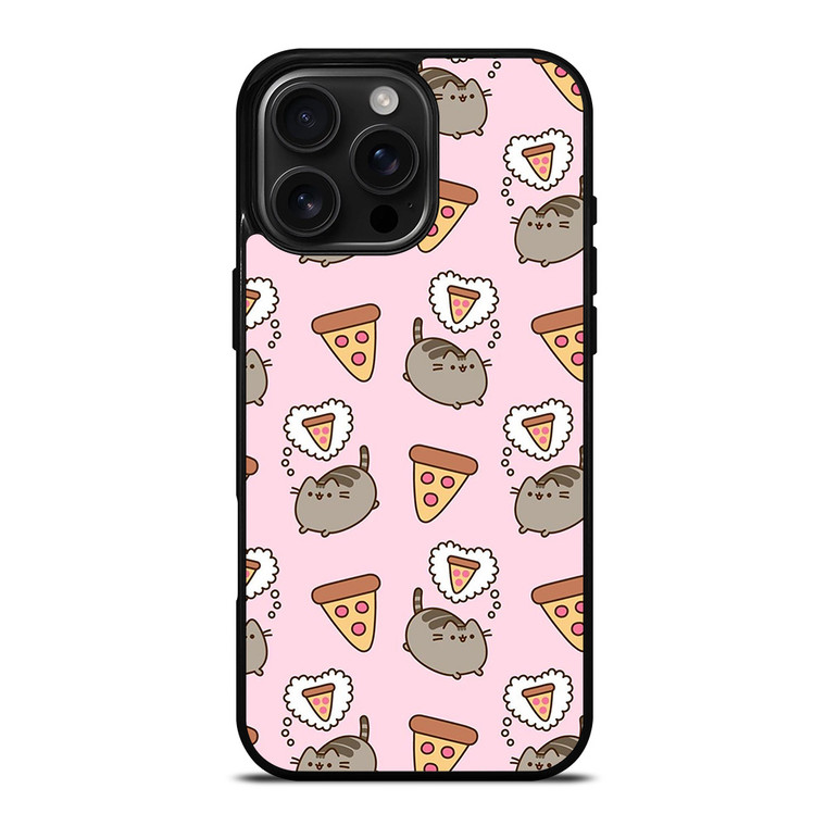 PUSHEEN THE CAT PIZZA iPhone 16 Pro Max Case
