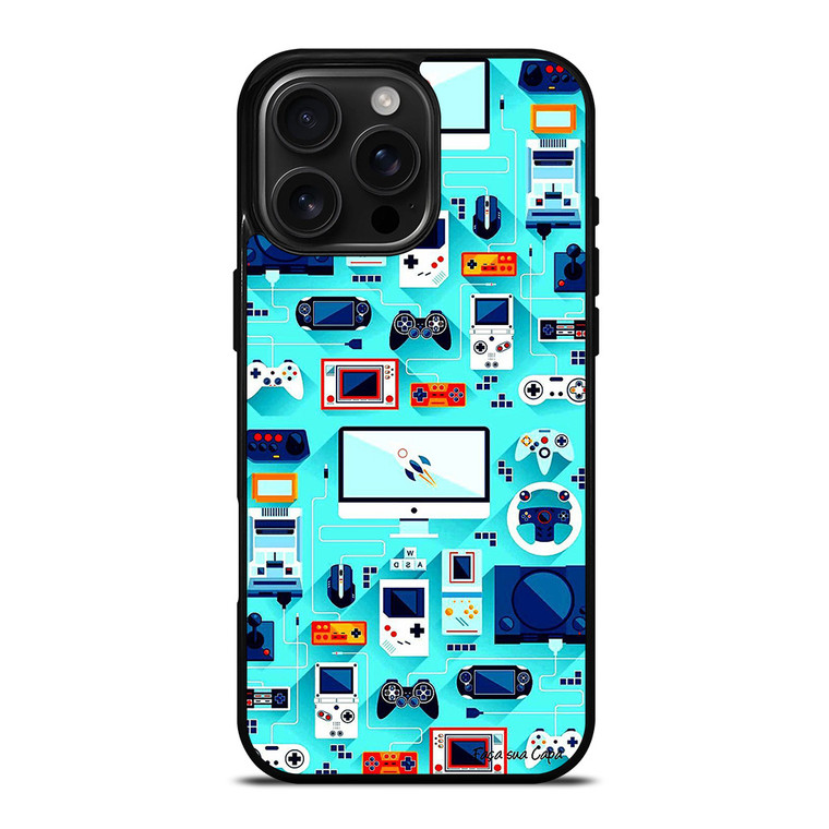 RETRO GAME FAMOUS CONSOL iPhone 16 Pro Max Case