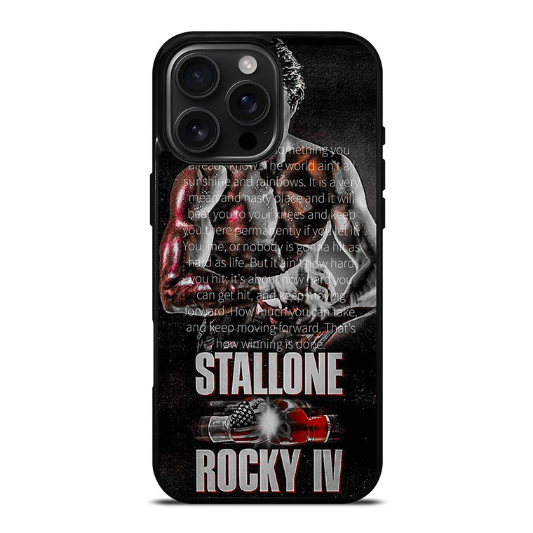 ROCKY BALBOA QUOTE 2 iPhone 16 Pro Max Case ROCKY BALBOA QUOTE 2 iPhone 16 Pro Max Case